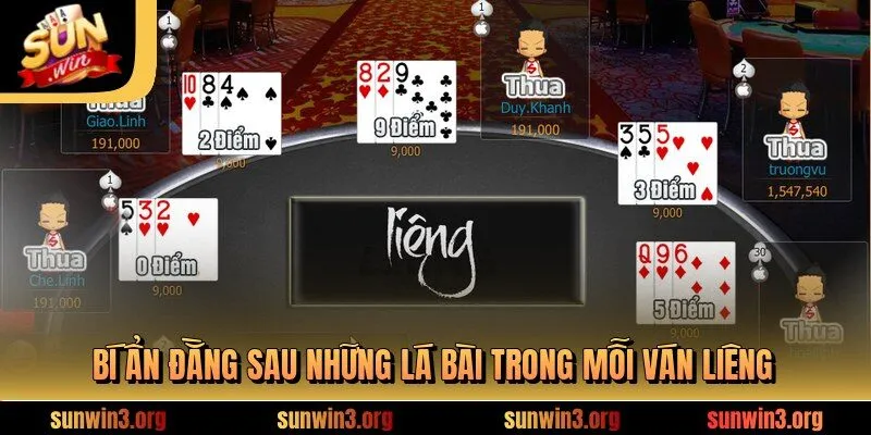 Bí ẩn đằng sau những lá bài trong mỗi ván liêng